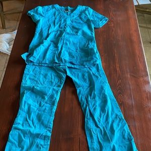 Teal scrubs